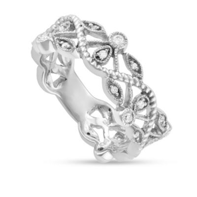 MyDiamondBox 1/5 CTTW Art Deco Diamond Fashion Band in 10KW Gold