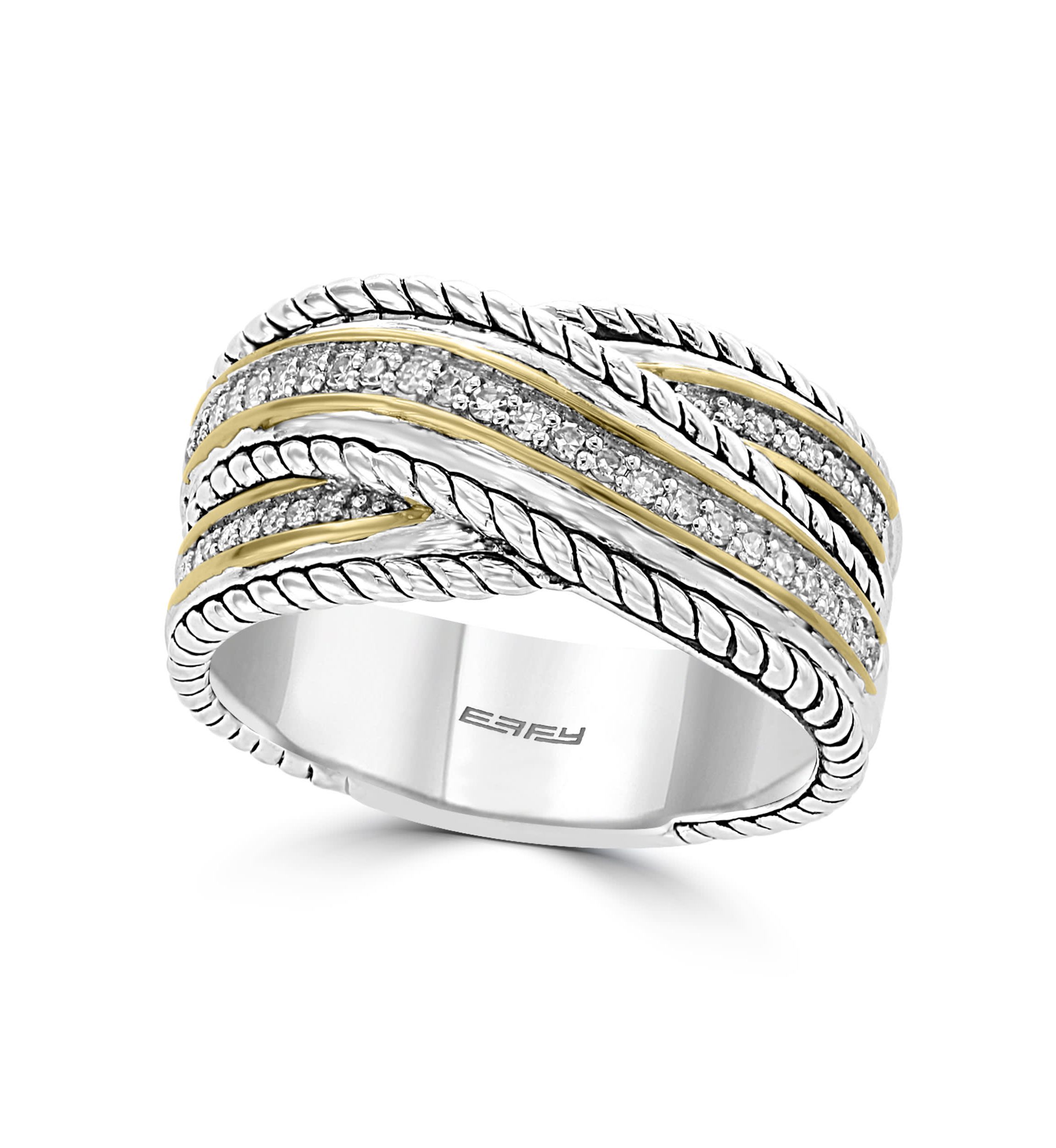 Diamond Ring in Sterling Silver