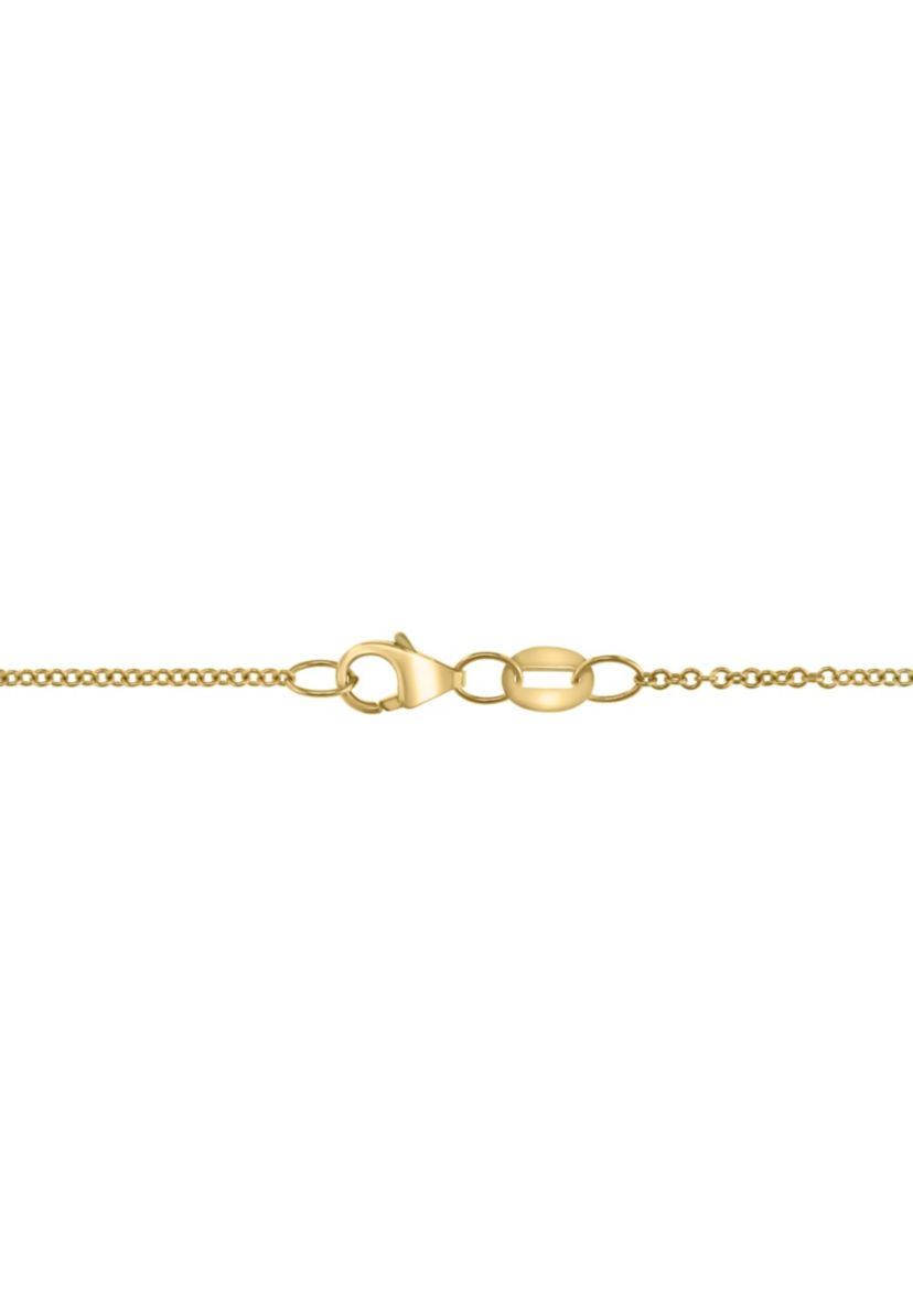 Diamond, Lapis and Malachite Fish Pendant in 14K Yellow Gold