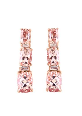 Effy Diamond and Morganite Earrings in 14K Rose Gold -  5400489IEV0V197UT