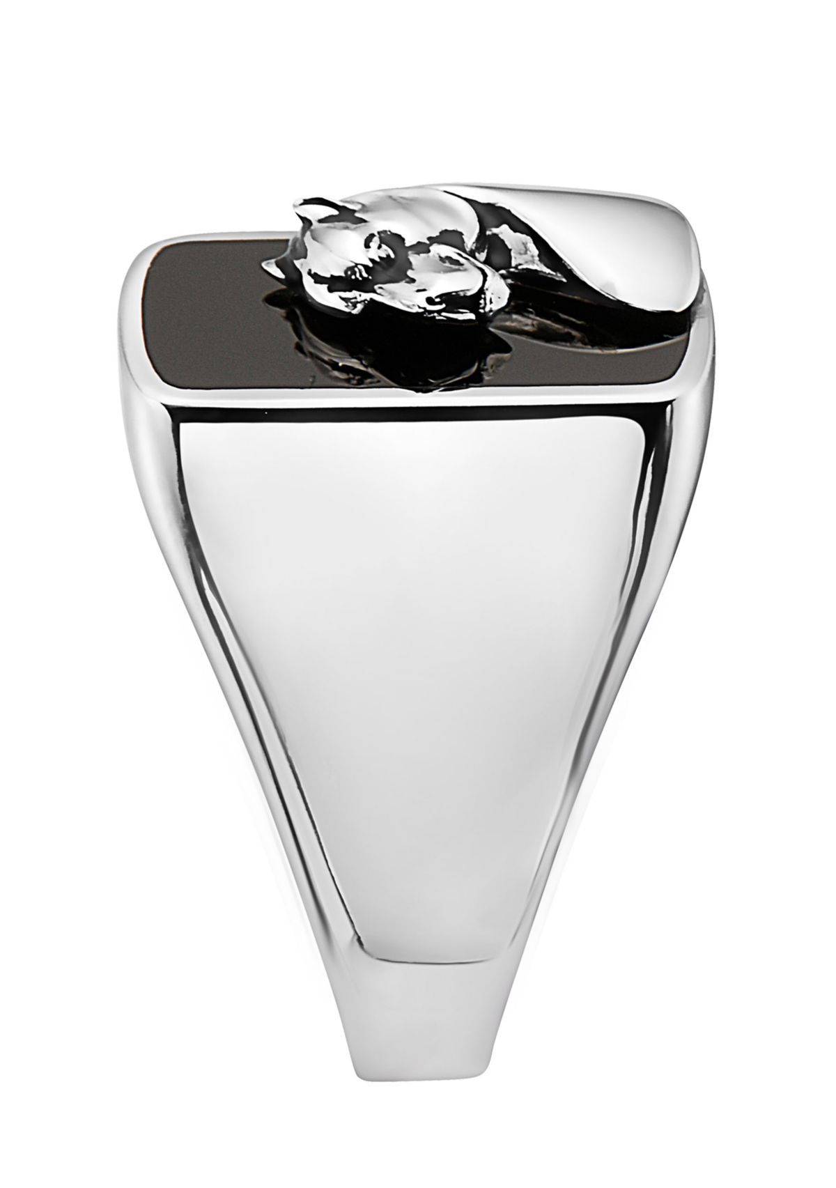 Onyx Ring in Sterling Silver