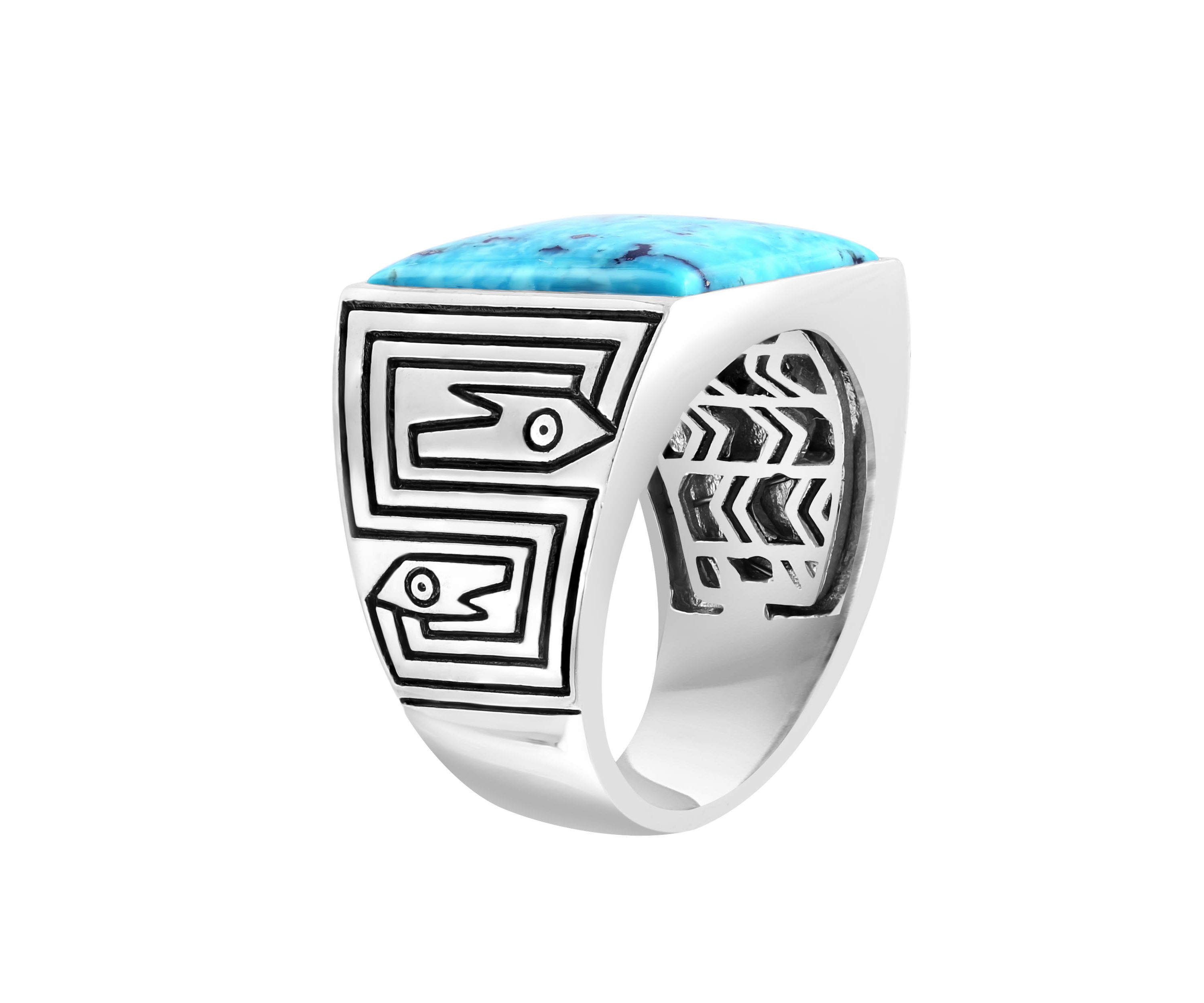 Turquoise Ring in Sterling Silver