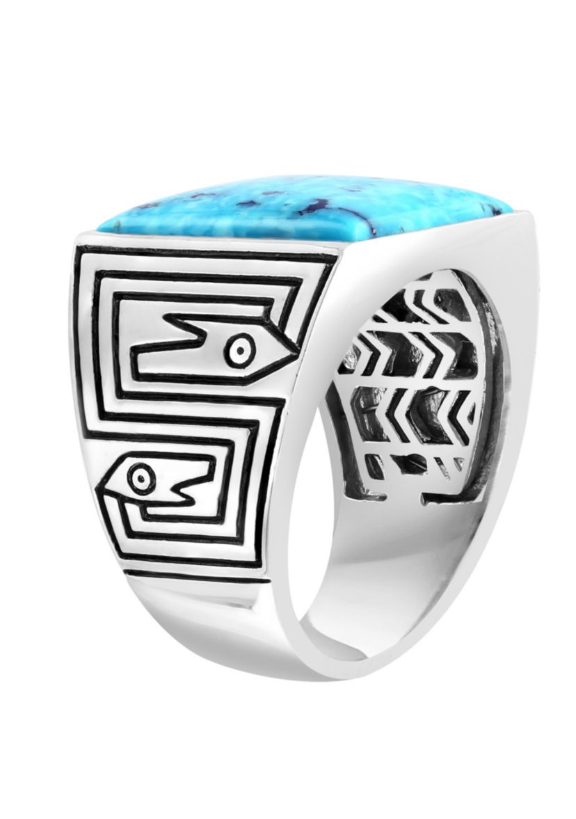 Turquoise Ring in Sterling Silver