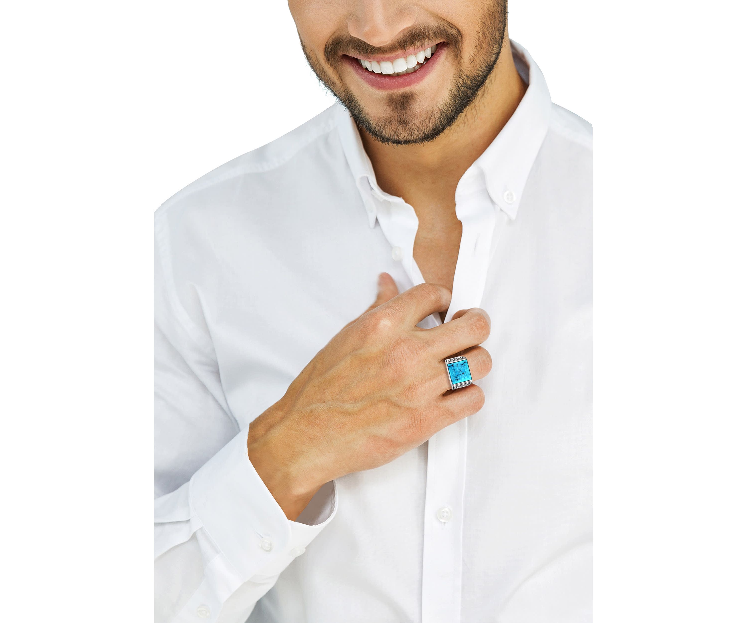 Turquoise Ring in Sterling Silver