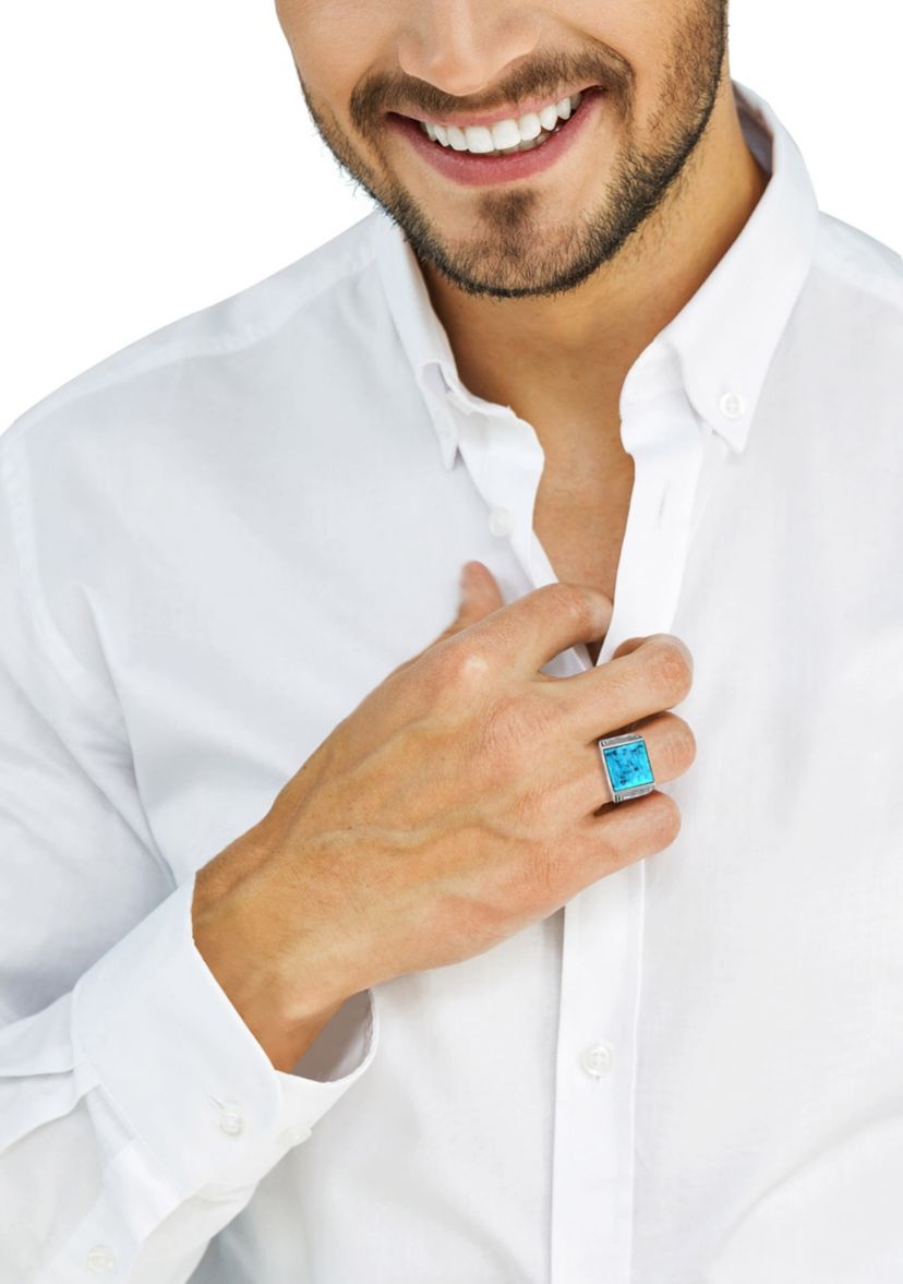 Turquoise Ring in Sterling Silver