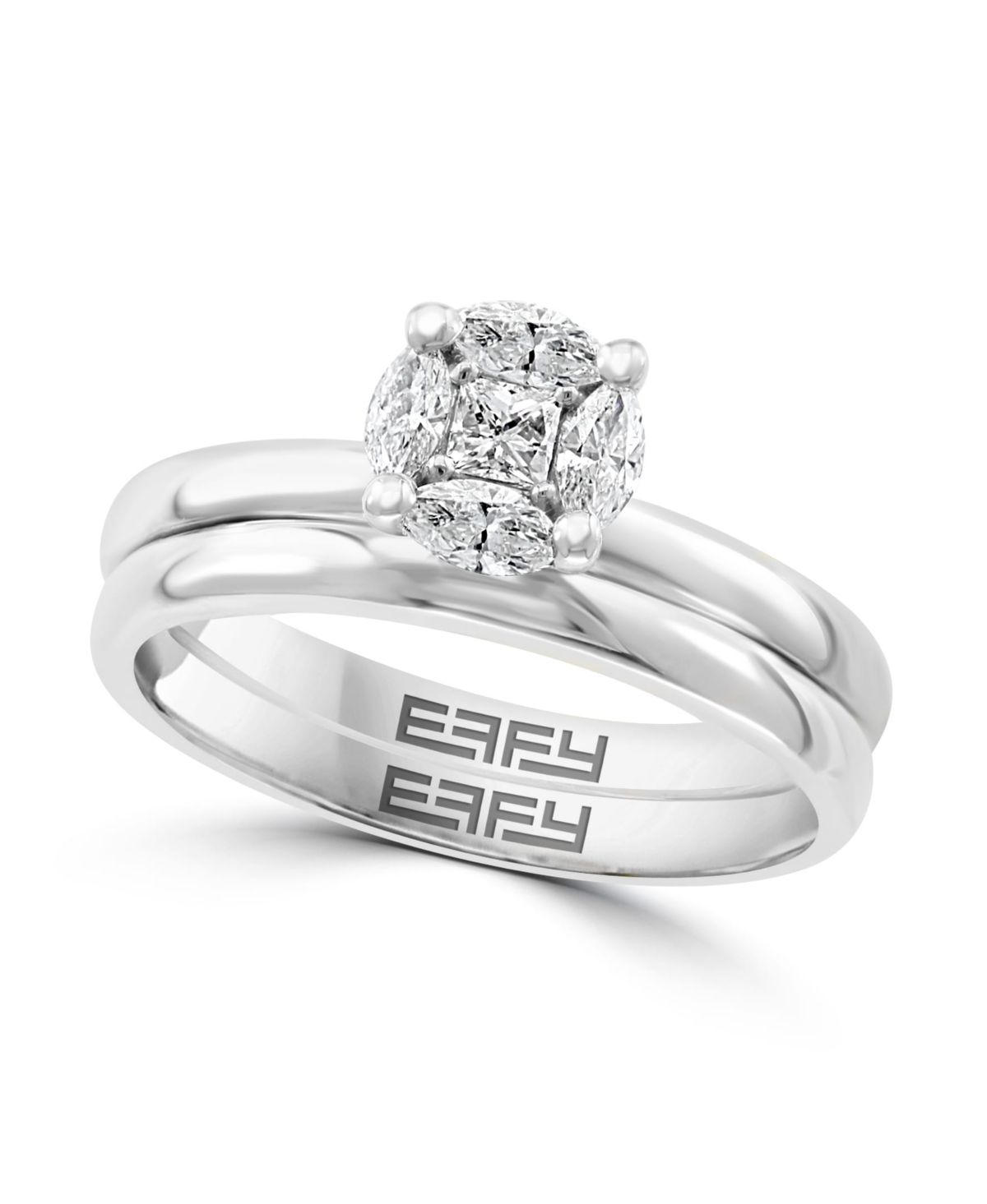 Diamond Ring Set In 14K White Gold