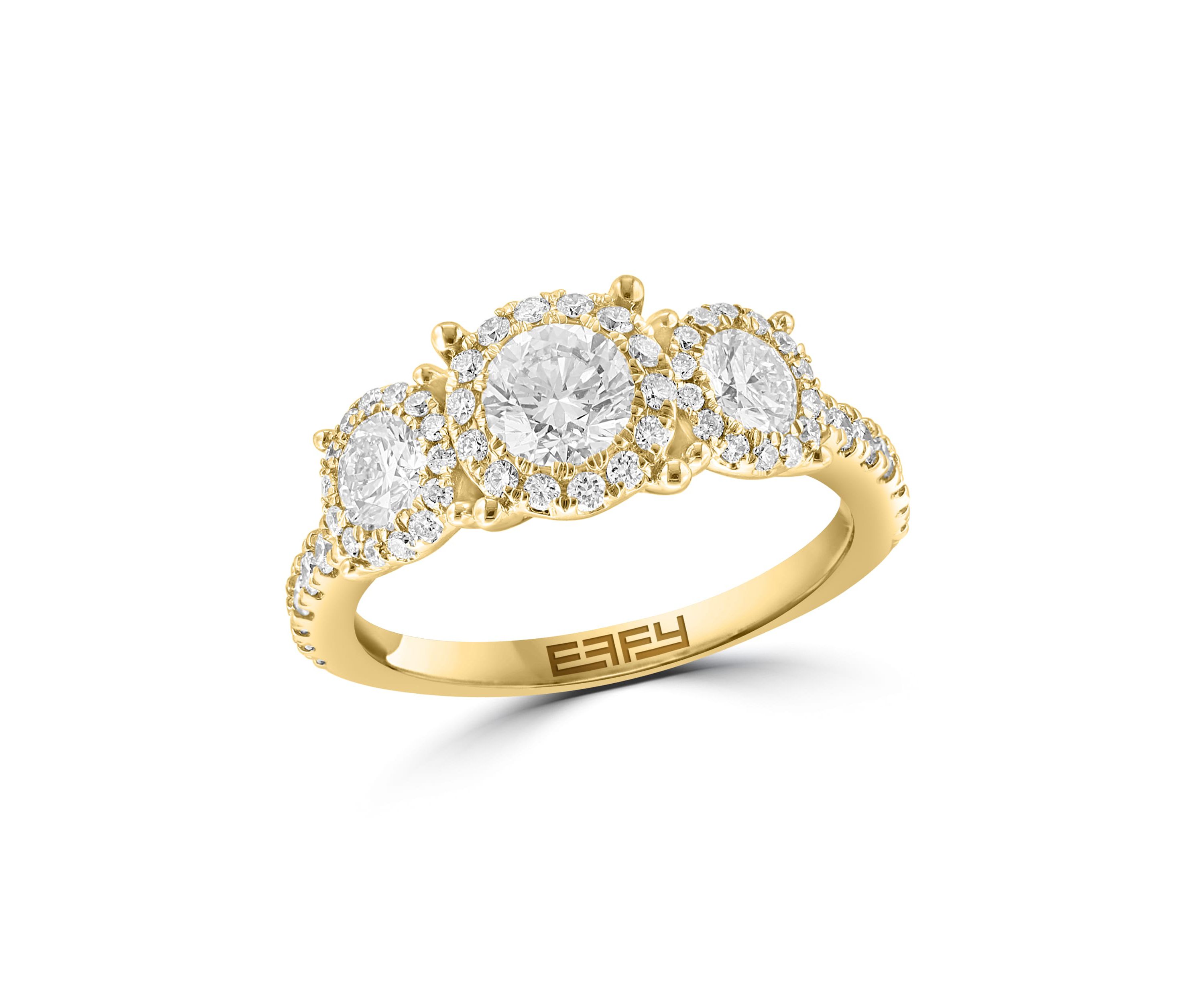 Lab Created Diamond Ring in 14K Yellow Gold
