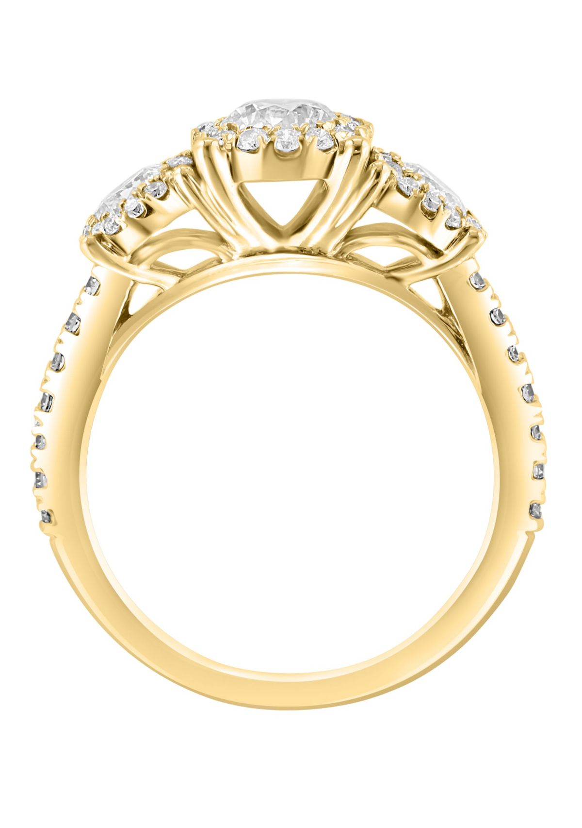 Lab Created Diamond Ring in 14K Yellow Gold