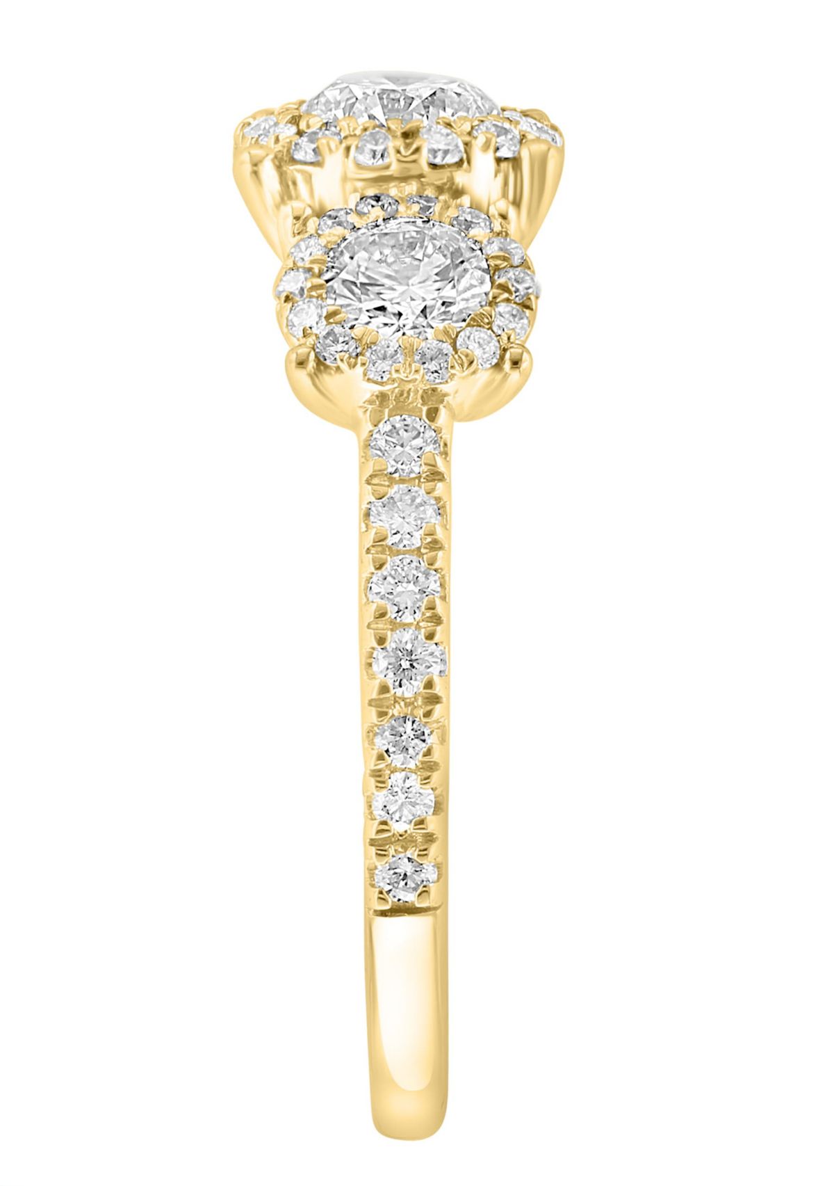 Lab Created Diamond Ring in 14K Yellow Gold