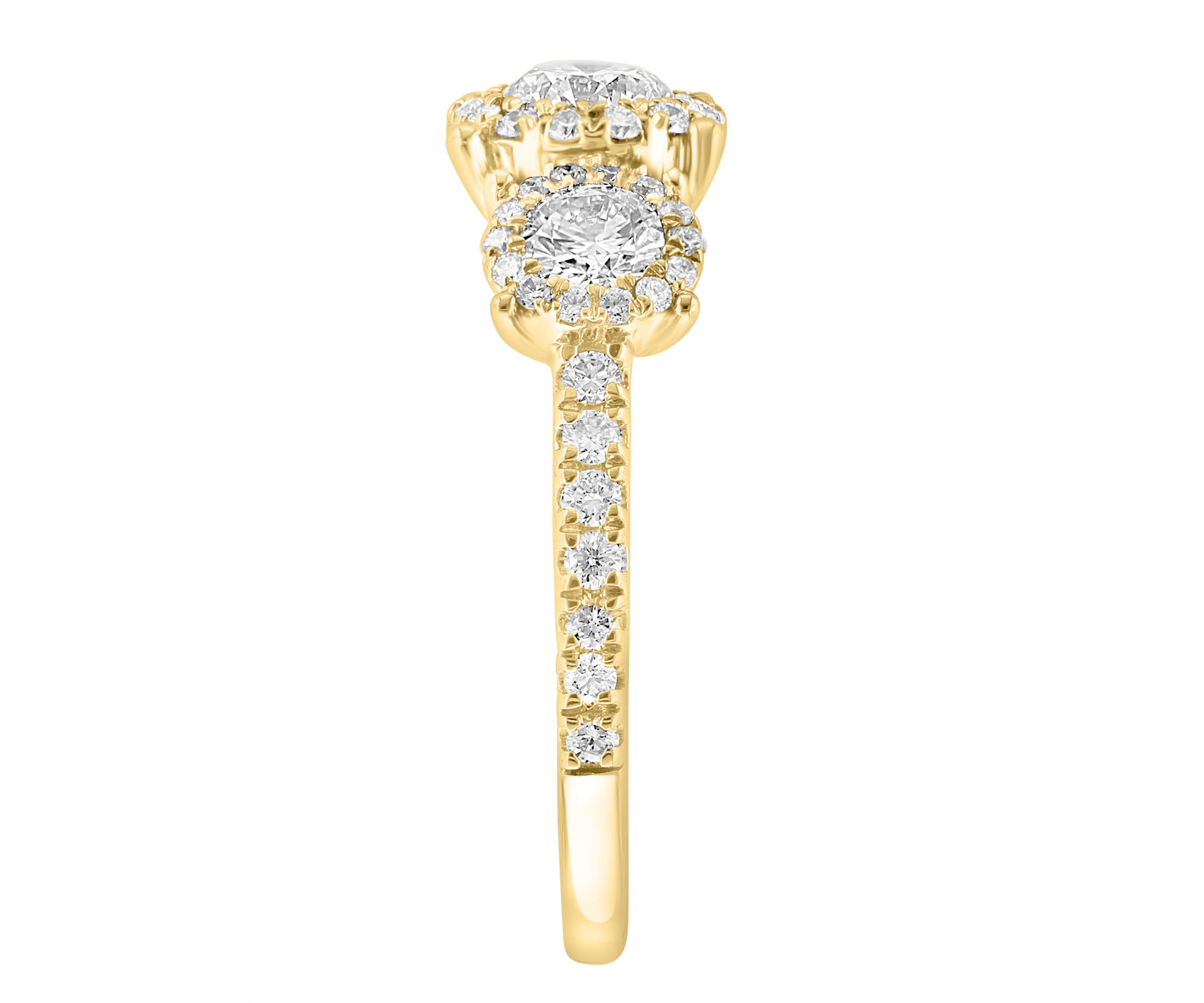 Lab Created Diamond Ring in 14K Yellow Gold