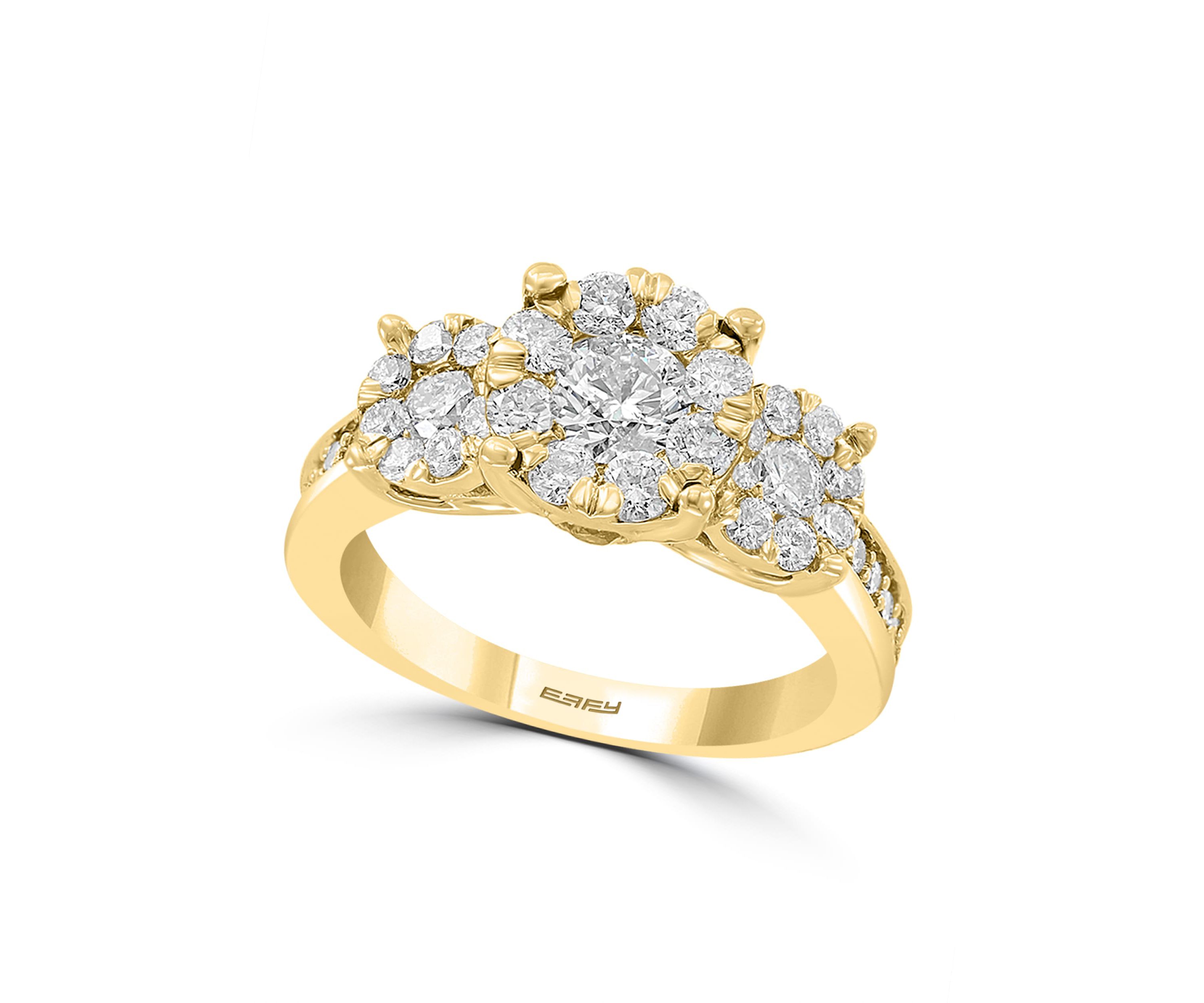Diamond Ring in 14K Yellow Gold