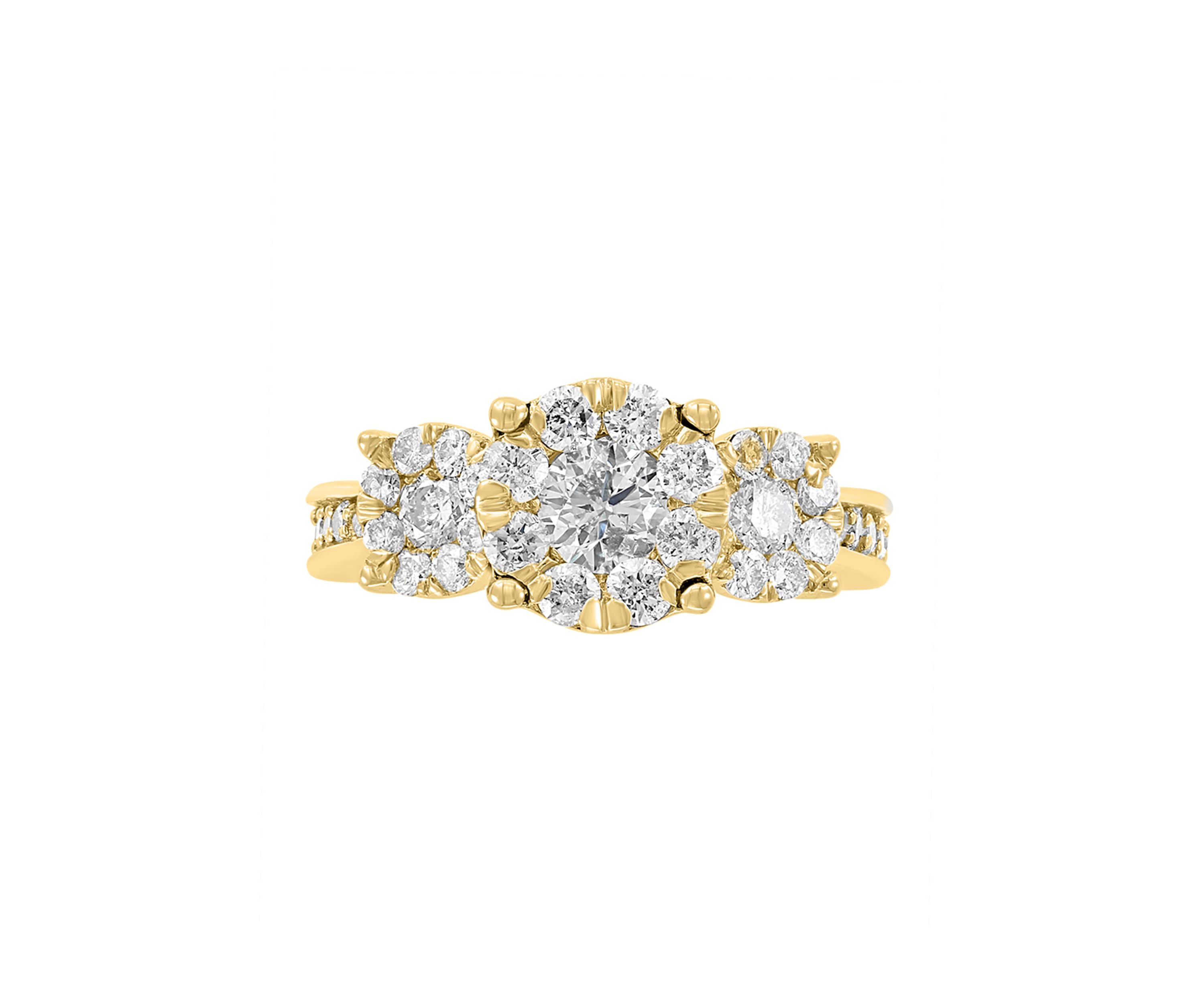 Diamond Ring in 14K Yellow Gold