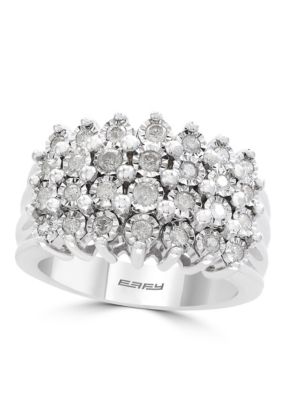 Effy Diamond Ring in Sterling Silver, 6 -  0191120148830