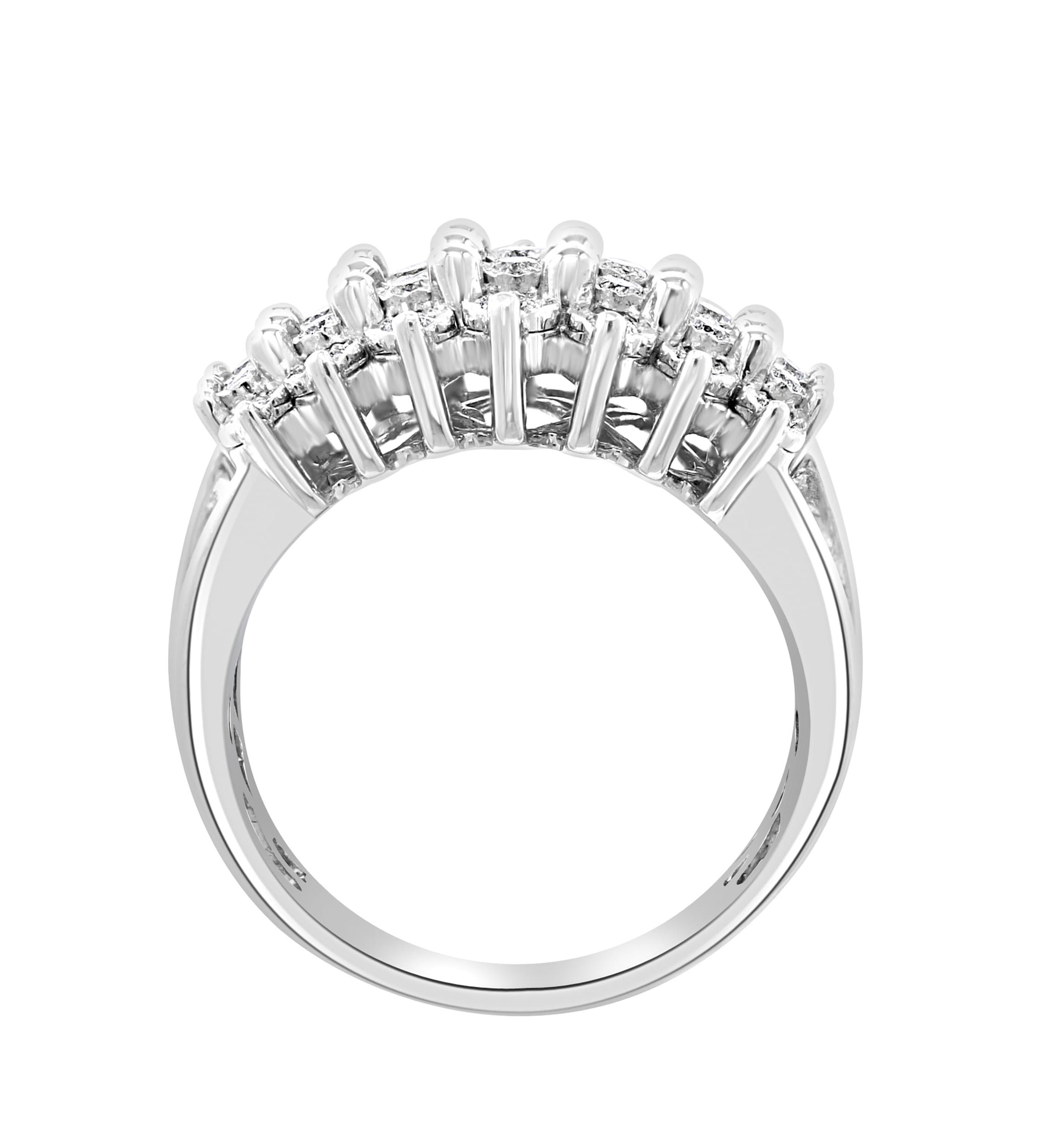 Diamond Ring in Sterling Silver