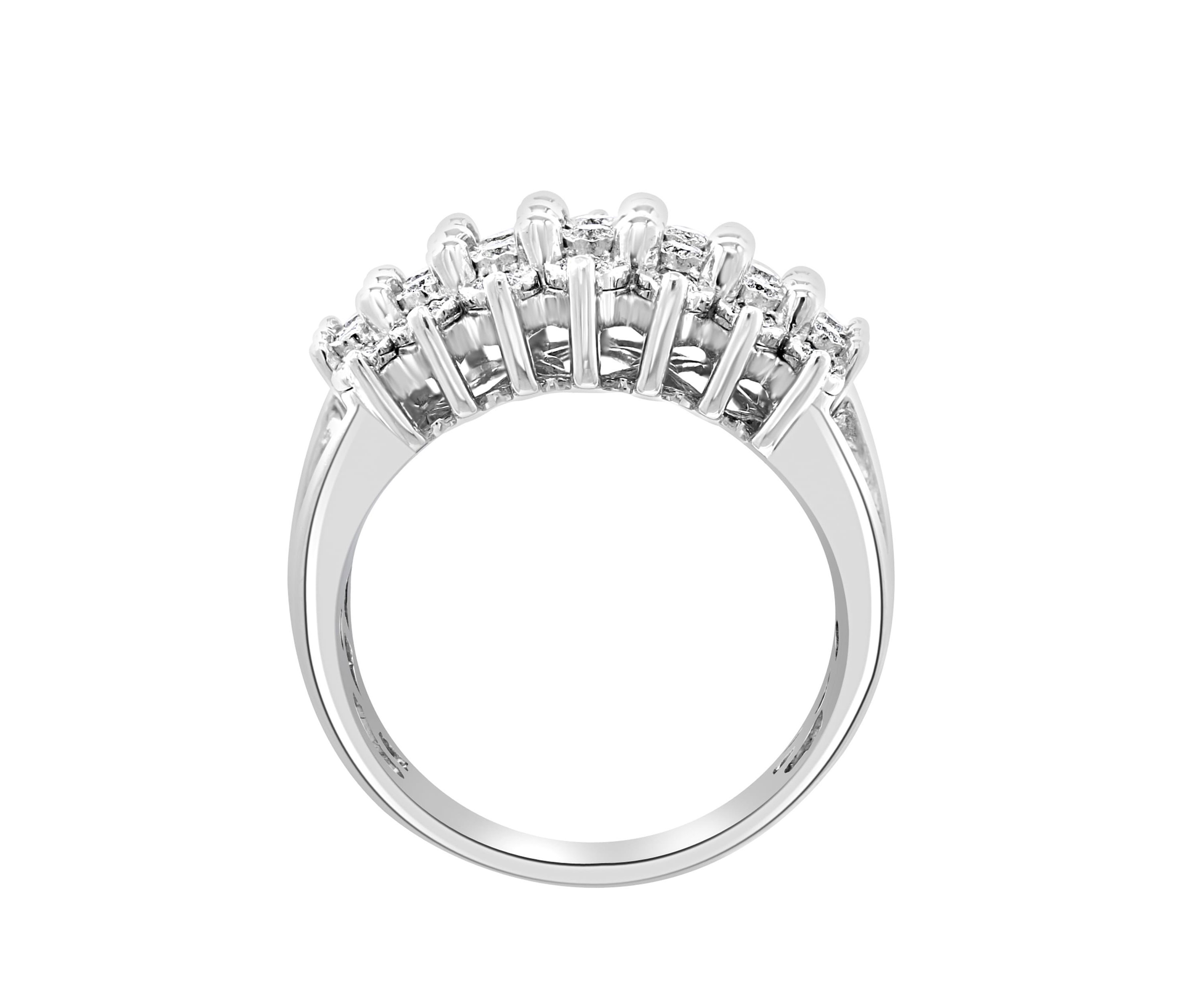 Diamond Ring in Sterling Silver