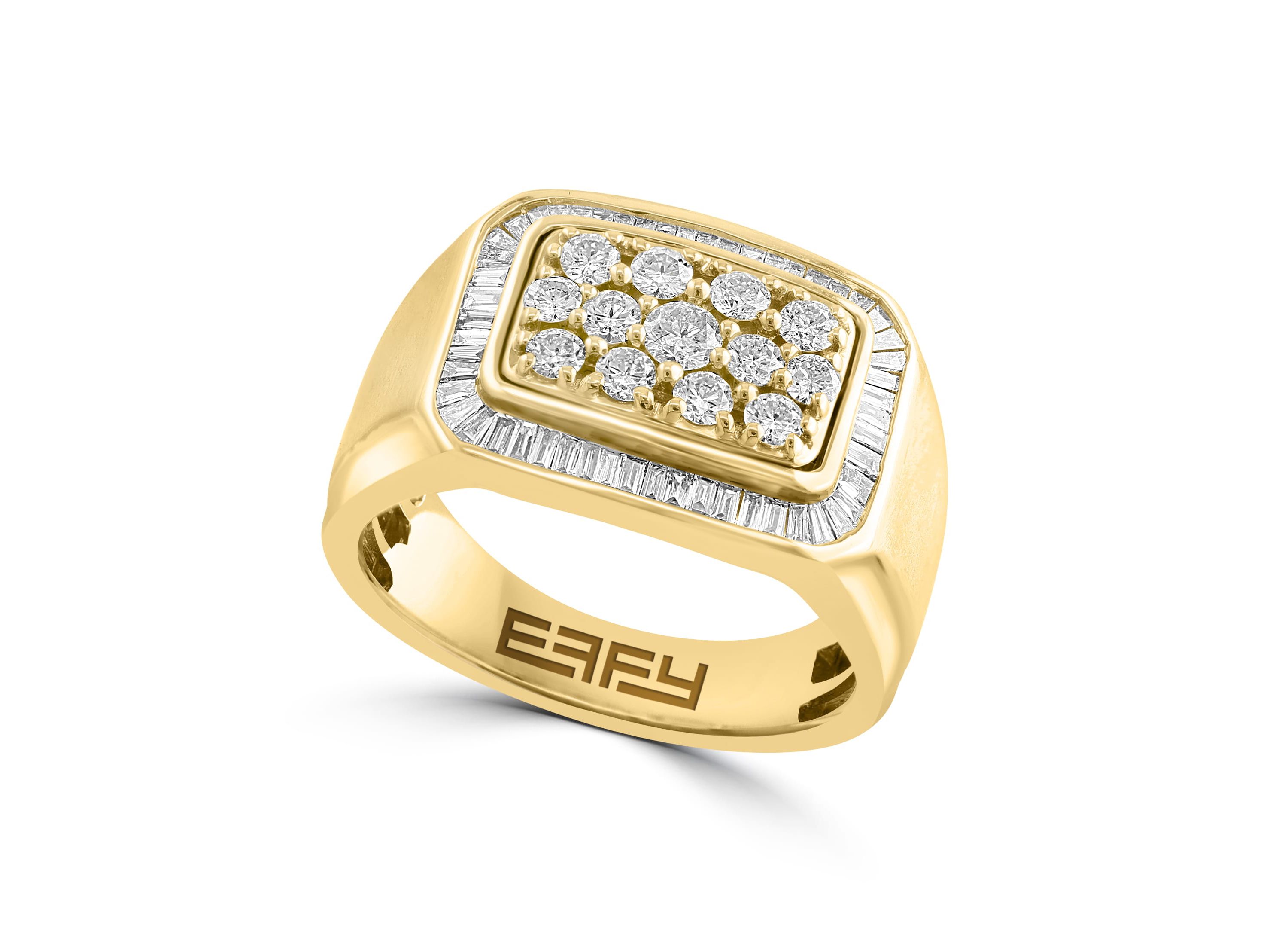 Diamond Ring In 10K Yellow Gold