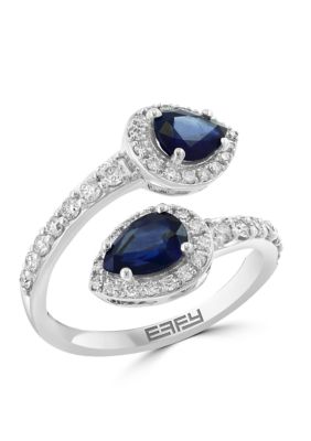 Effy Sapphire Ring in 14K White Gold