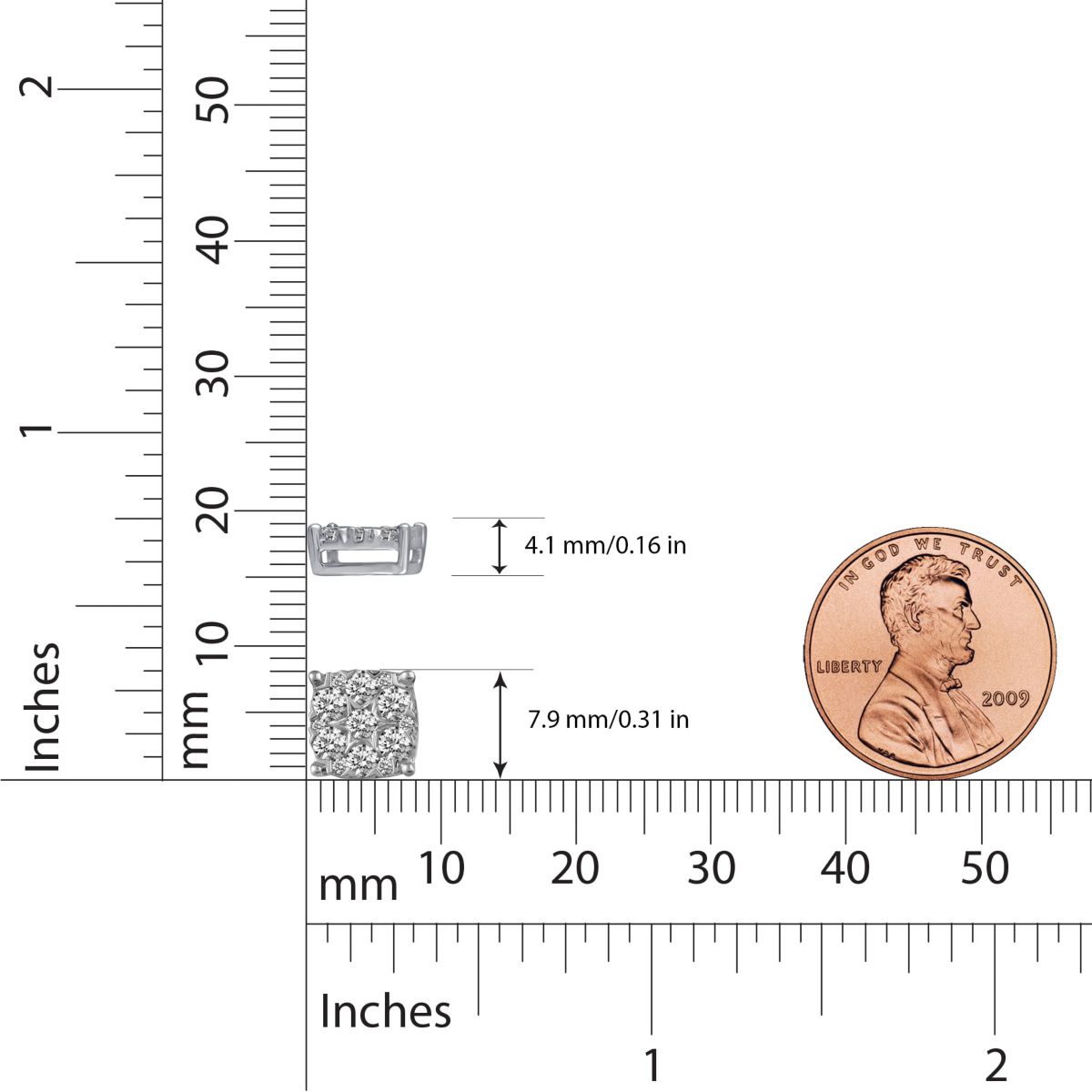 1.00Ct Cushion Diamond Women Stud Earrings Set in 925 Sterling Silver