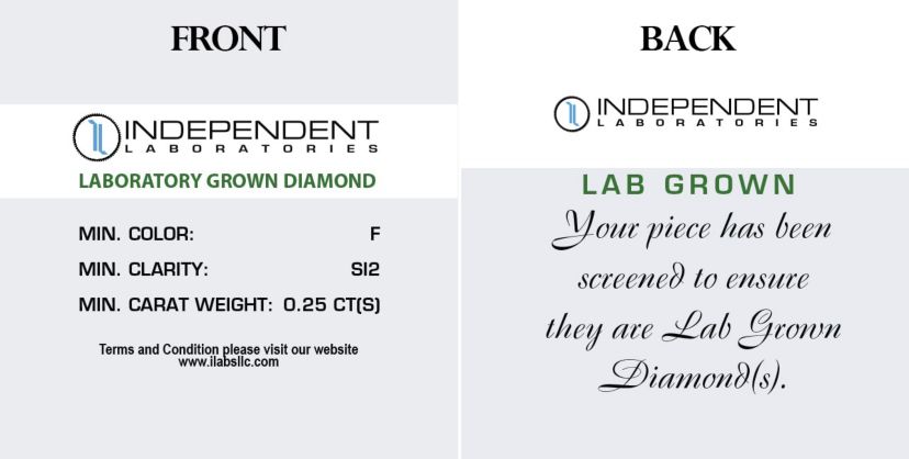 Lab Created 1/4Ctw LAB GROWN DIAMOND Stud Earrings Set in 925 Sterling Silver