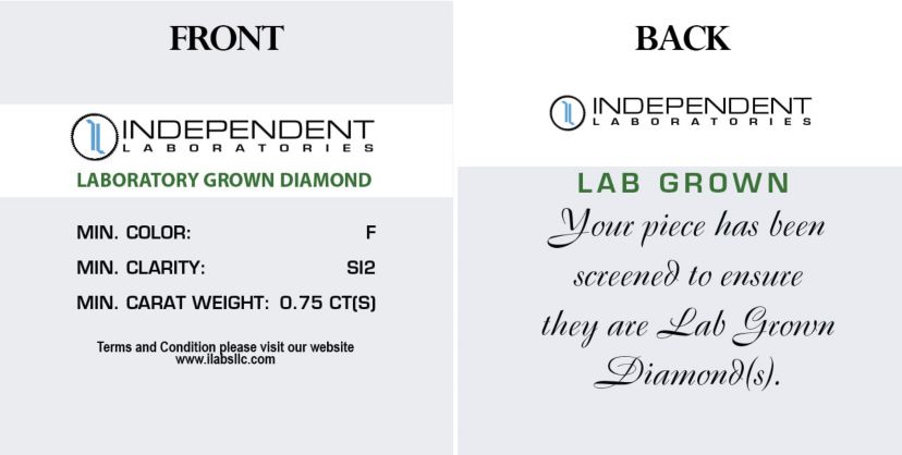 Lab Created 3/4Ctw LAB GROWN DIAMOND Stud Earrings Set in 925 Sterling Silver