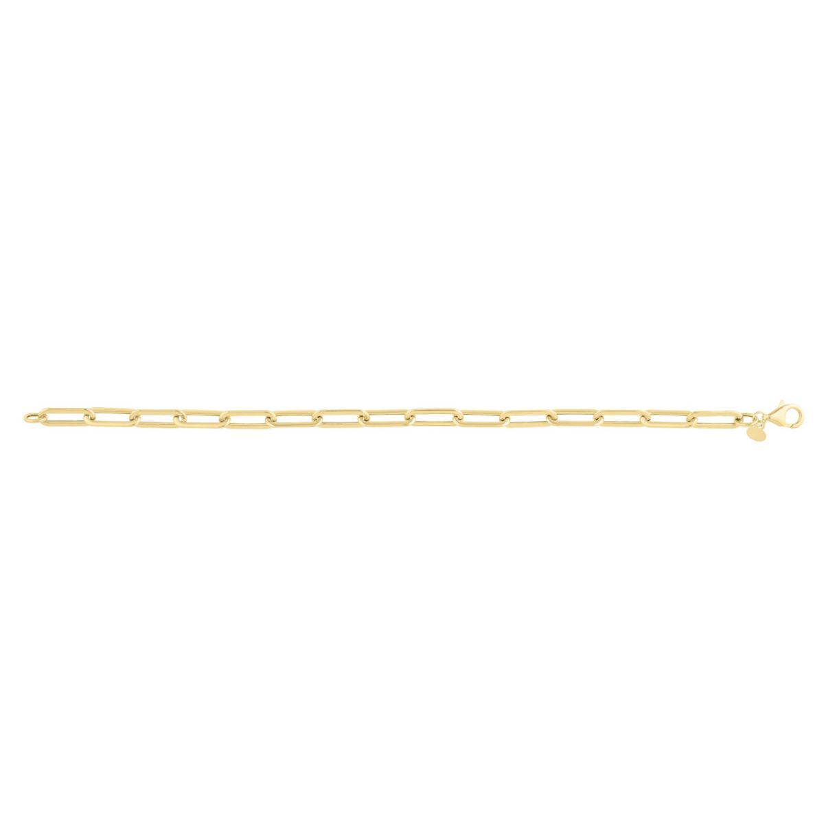 14k Gold THICK 4.8mm Paperclip Statement Bracelet