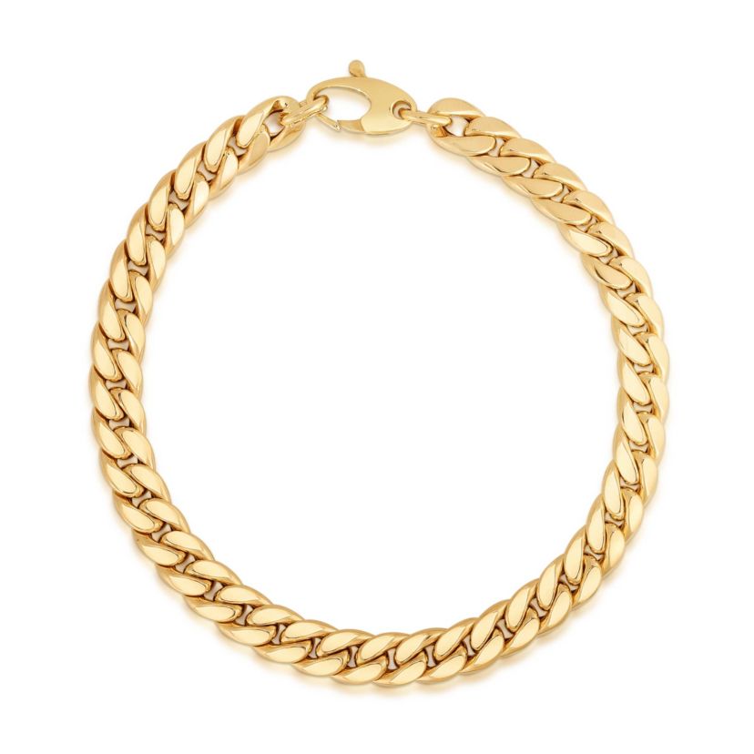 14k Gold THICK 6mm Miami Cuban Curb Chain Bracelet