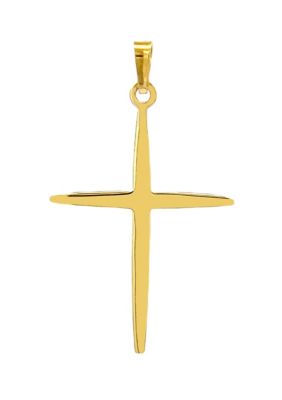 14K Yellow Gold Slim Cross