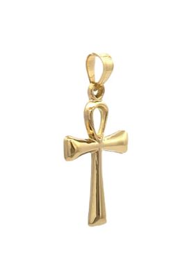 14K Yellow Gold Ankh Cross