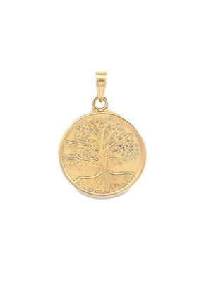 14K Yellow Gold Tree of Life Charm