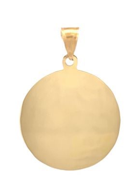 14K Yellow Gold Saint Joseph Medal Size of a Dime