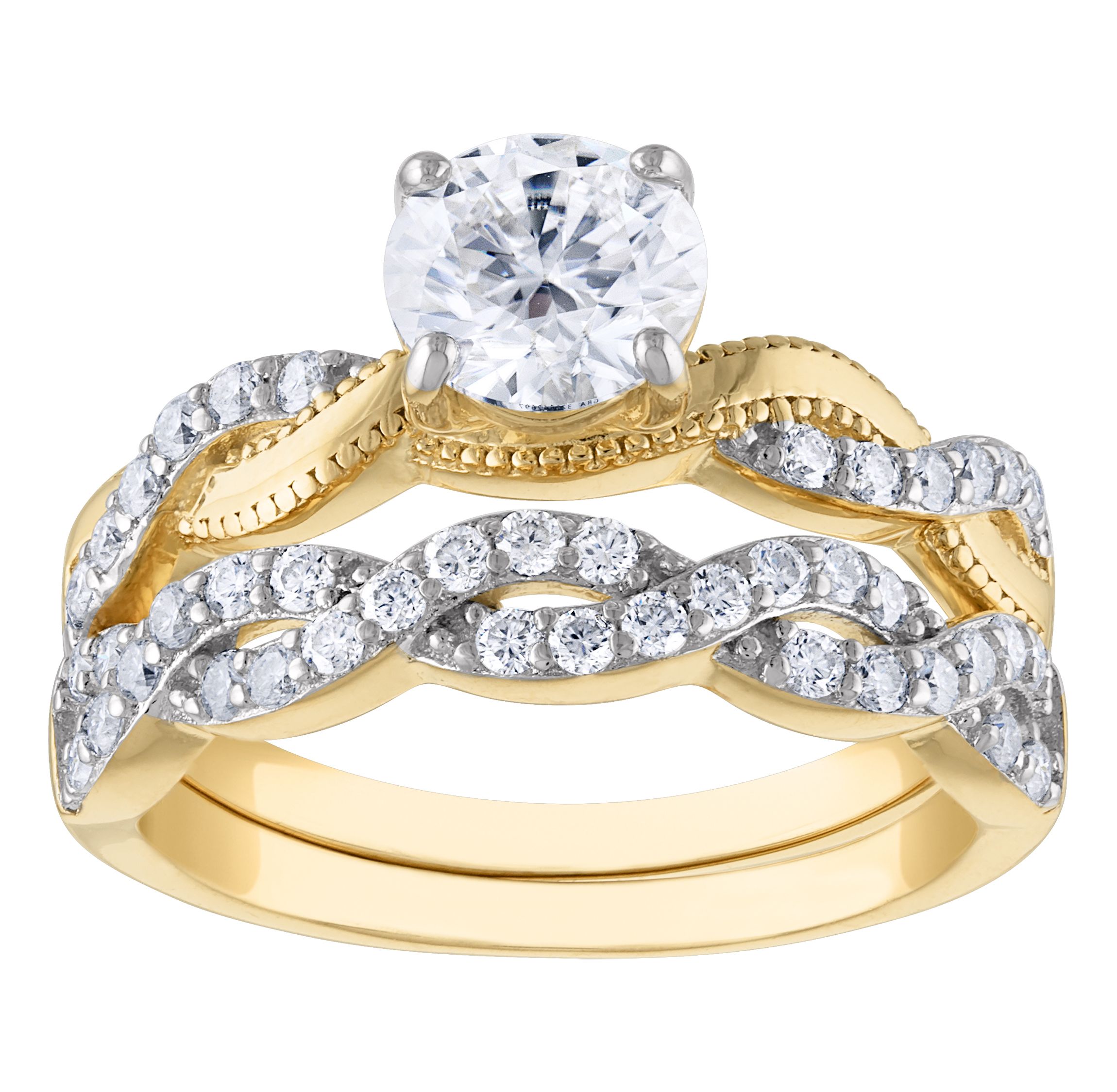 Lab Created Sterling Silver Created Moissanite Ring