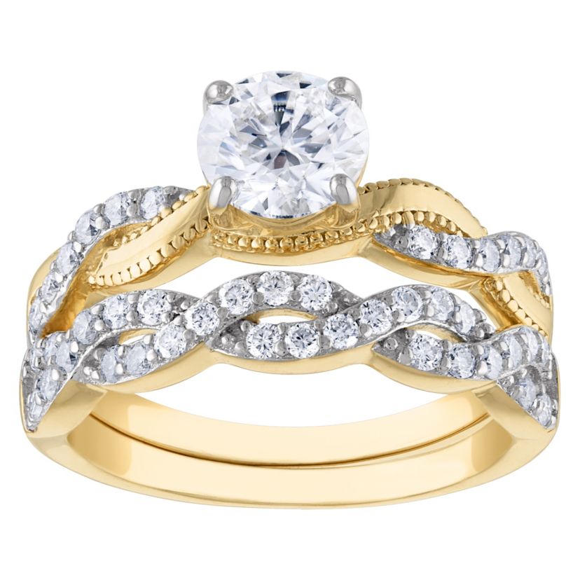 Lab Created Sterling Silver Created Moissanite Ring