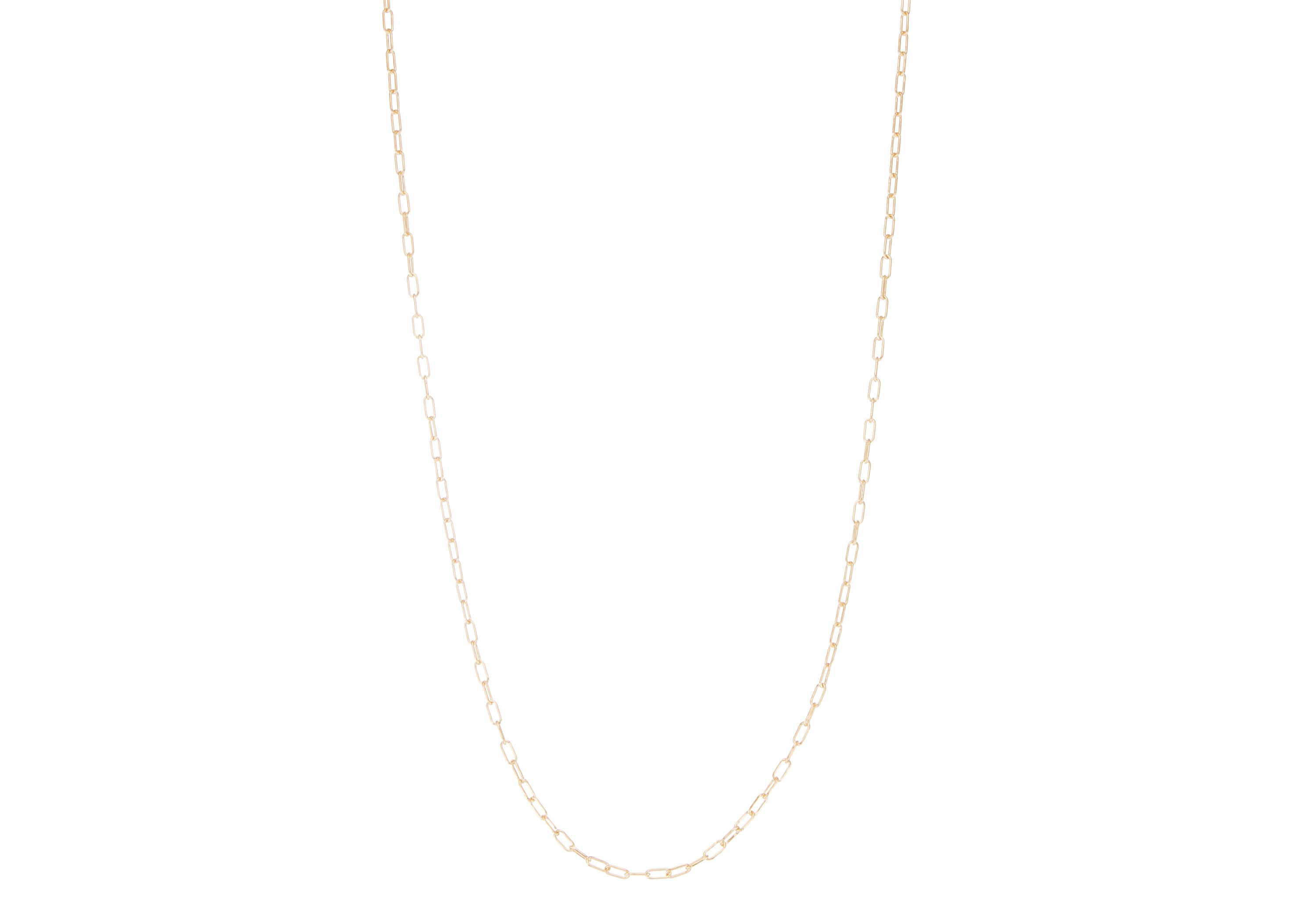Gold-Filled 2.5mm Paper Clip Necklace