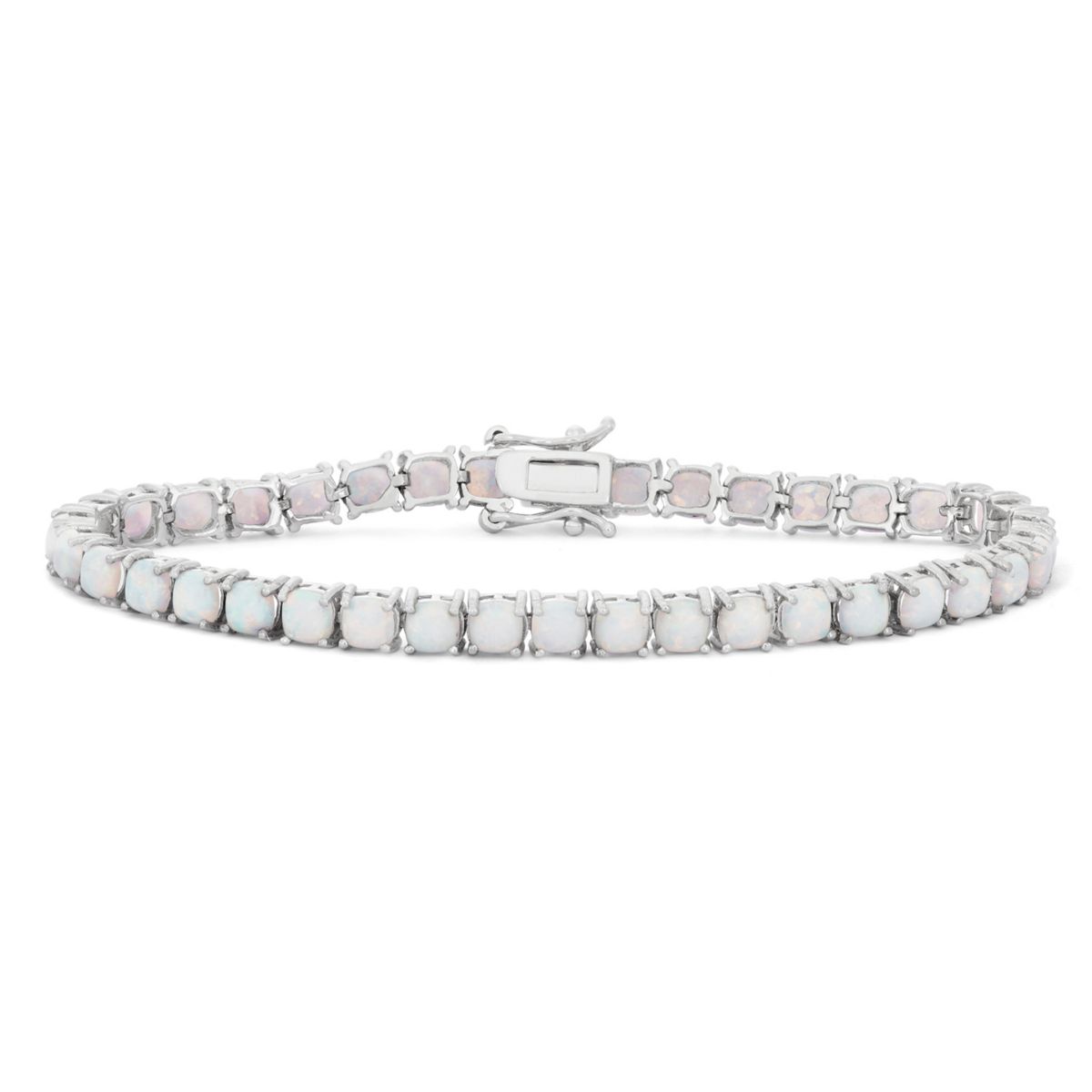 14 Gold Over Sterling Silver Citrine Tennis Bracelet