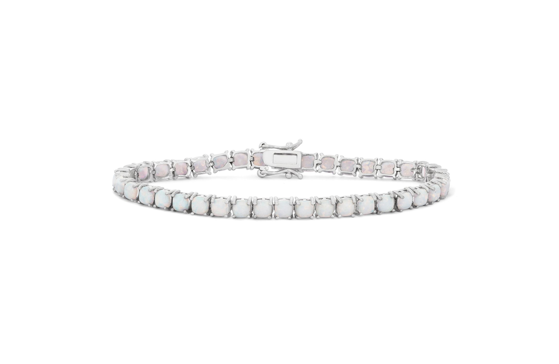 14 Gold Over Sterling Silver Citrine Tennis Bracelet