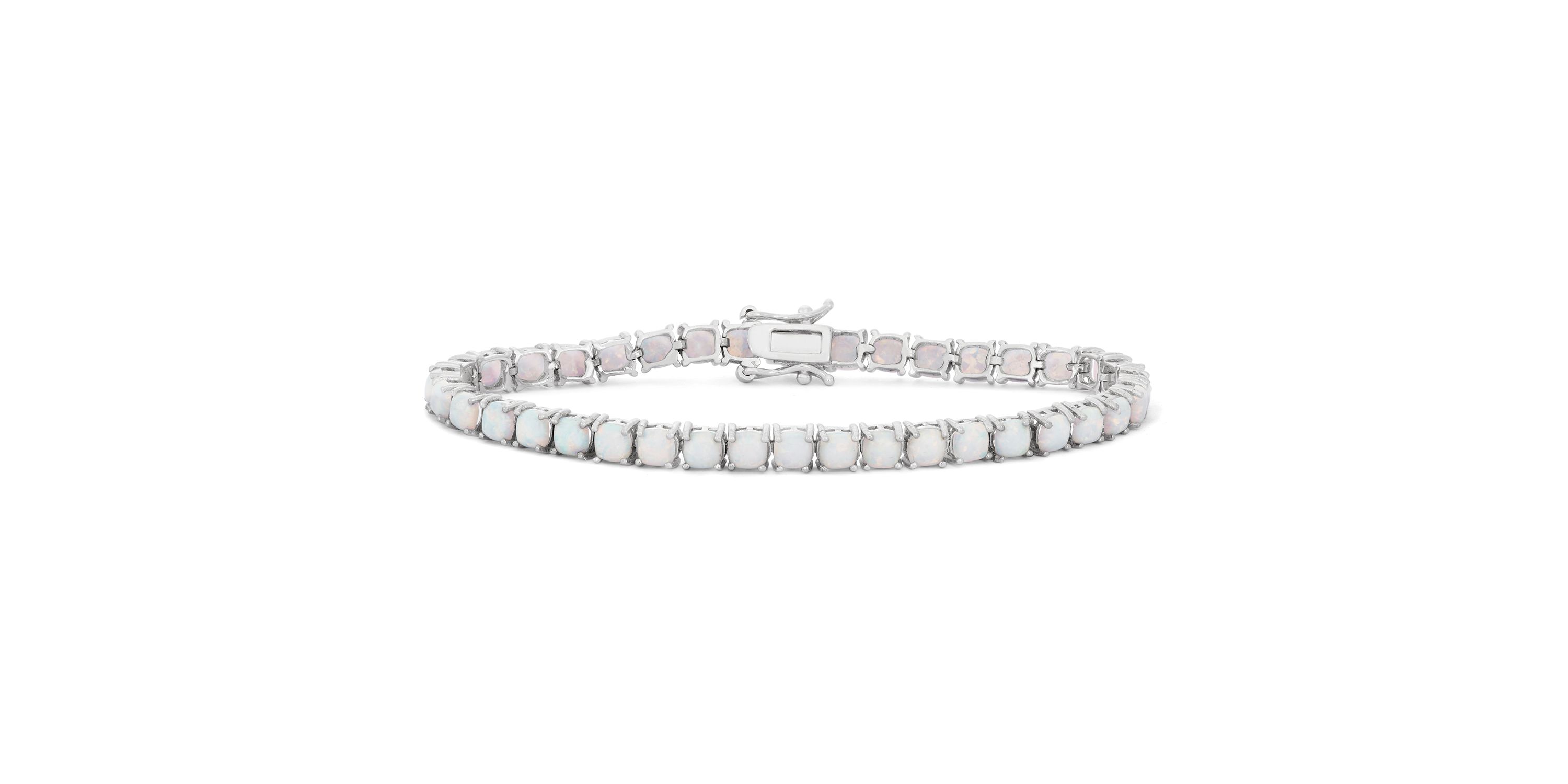 14K Gold Over Sterling Silver Garnet Tennis Bracelet