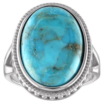 Jordan Blue NYC Sterling Silver Copper Turquoise Ring, 10