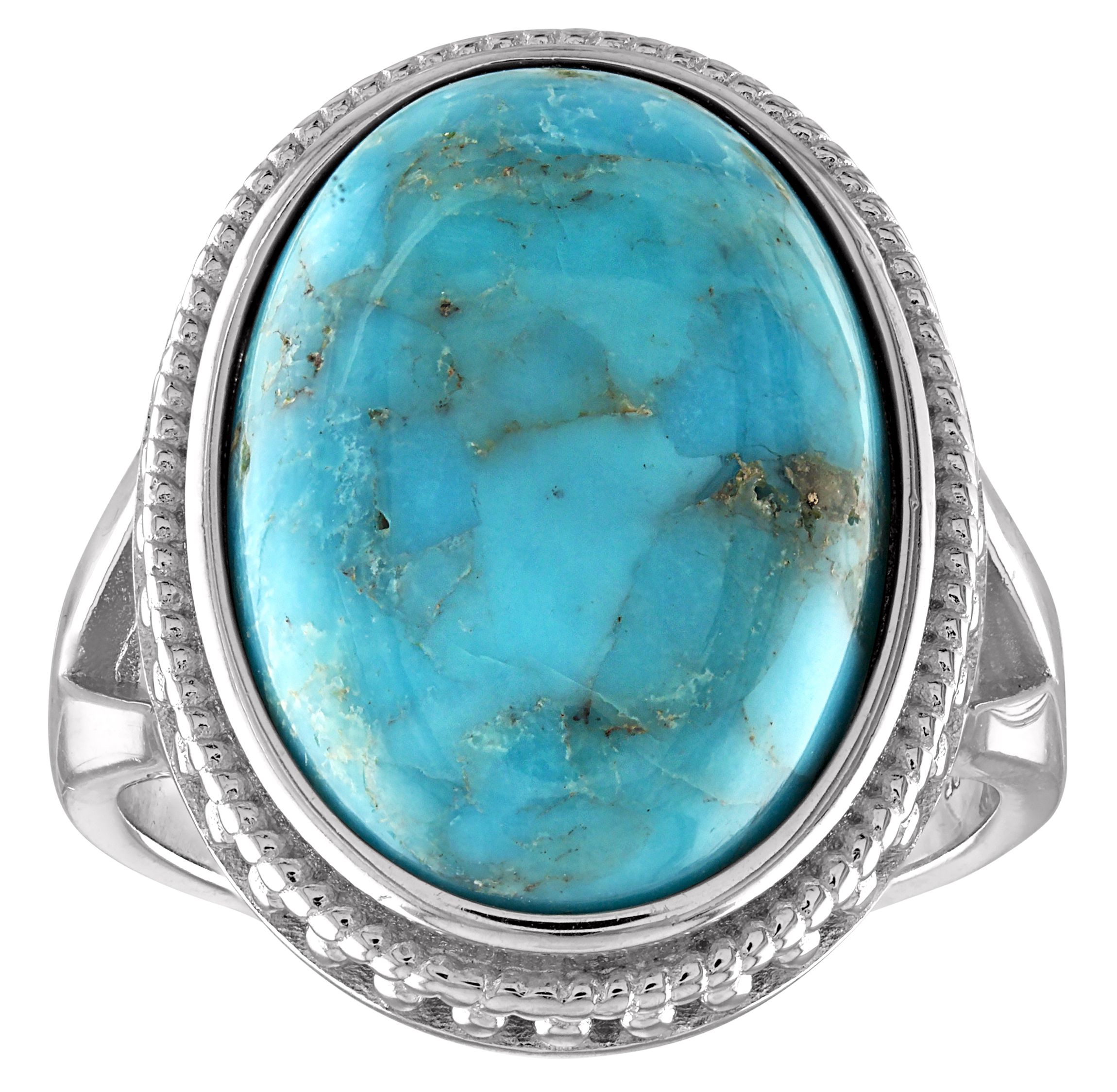 Sterling Silver Copper Turquoise Ring