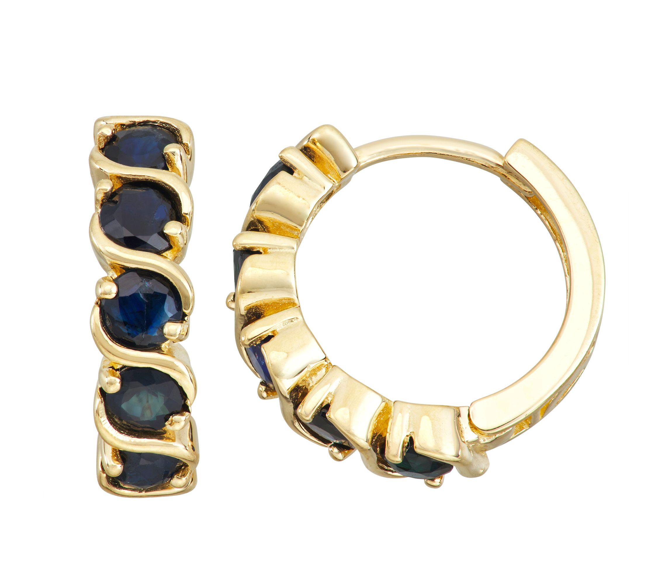 10K Gold Emerald Earrings