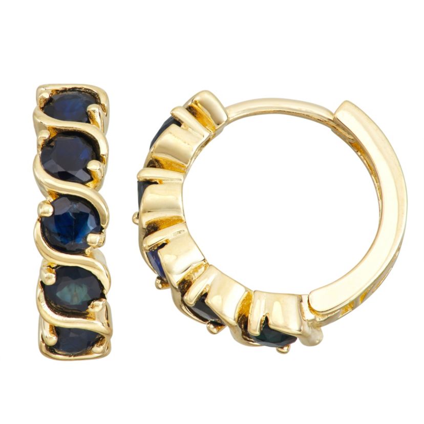 10K Gold Emerald Earrings