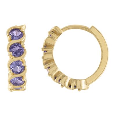 Jordan Blue NYC 10K Gold London Blue Topaz Earrings