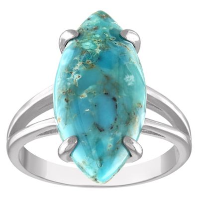 Jordan Blue NYC Sterling Silver Copper Turquoise Ring, 8