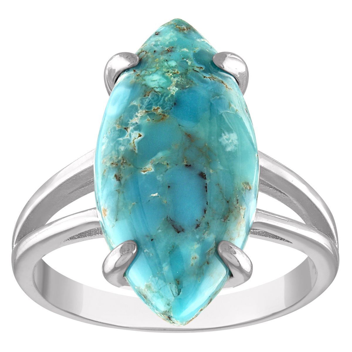 Sterling Silver Copper Turquoise Ring