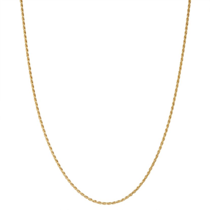 Sterling Silver Rope Chain Necklace