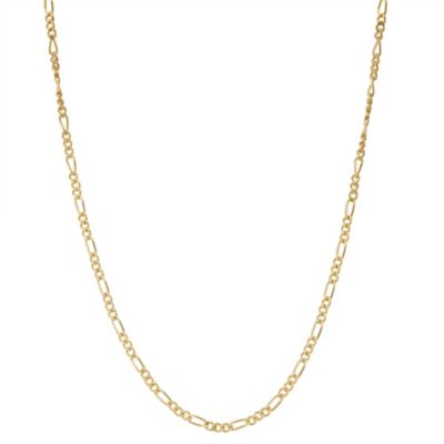 Jordan Blue NYC 14K Gold Over Silver Figaro Chain Necklace, Yellow