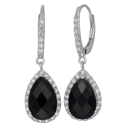 Jordan Blue NYC Lab Created Sterling Silver Created Pink Sapphire Created Ruby Leverback