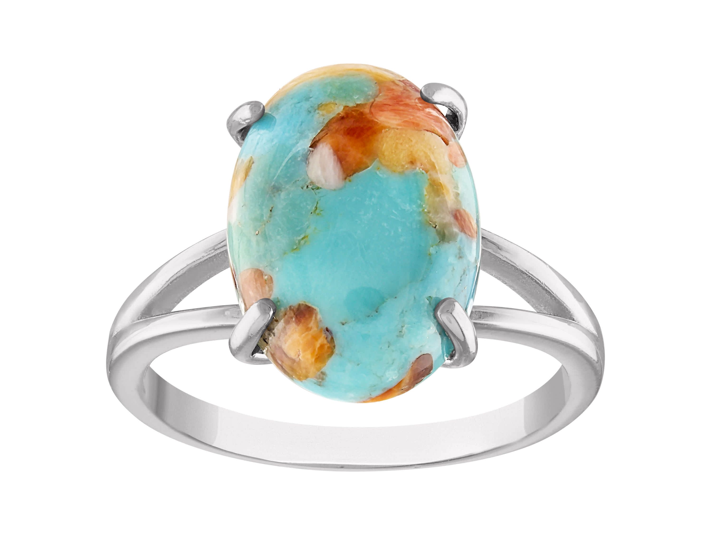 Sterling Silver Oyster Turquoise Ring