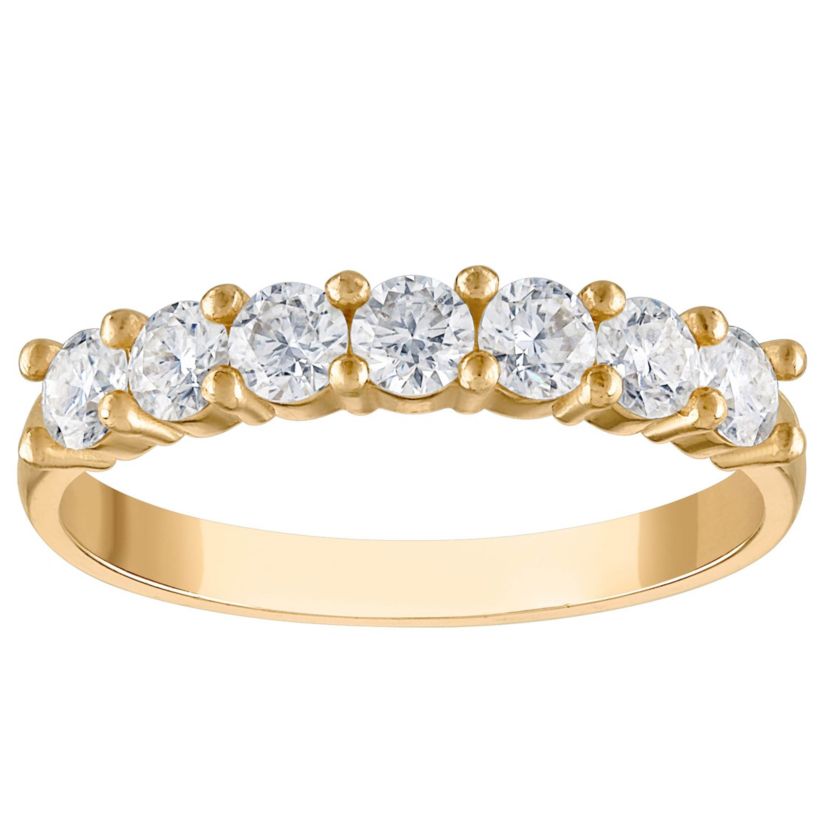 10K Gold Created Moissanite Ring
