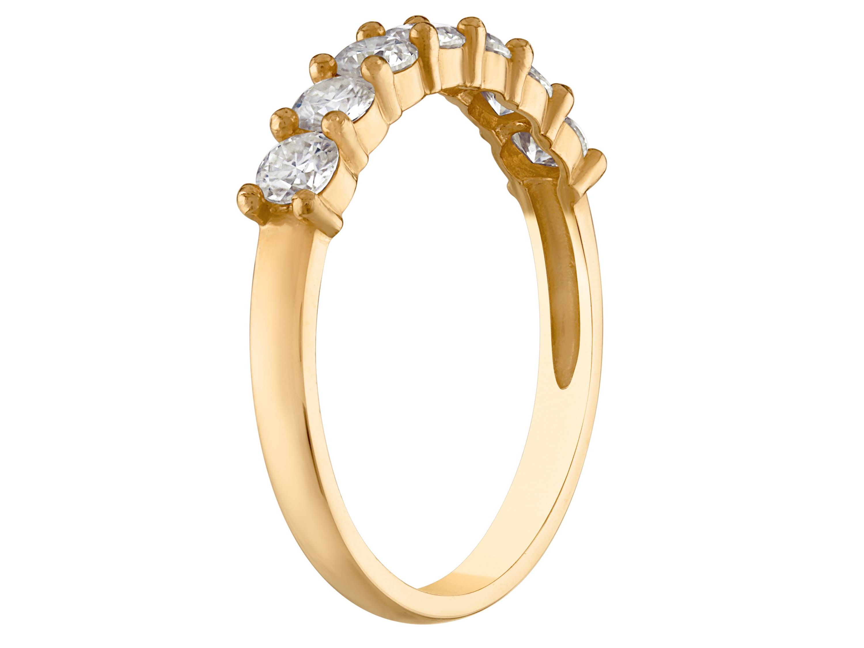 10K Gold Created Moissanite Ring