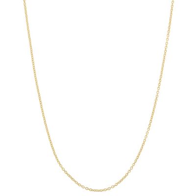 Jordan Blue NYC Men's Sterling Silver Adjustable Curb Chain, Yellow, 22 in